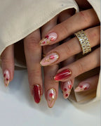 Acrylic Nail Extensions Floral Accents Set of 24