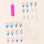 Acrylic Nail Extensions Floral Design Easy Application