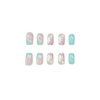 Acrylic Nail Extensions Floral Design Easy Application Set Of 24