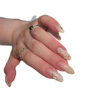 Acrylic Nail Extensions Floral Design Lightweight & Durable
