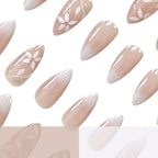 Acrylic Nail Extensions Floral Design Long-Lasting