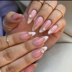 Acrylic Nail Extensions Floral Design Set of 24
