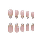 Acrylic Nail Extensions Floral Design Set of 24