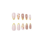 Acrylic Nail Extensions Floral Pre-Shaped Set of 24