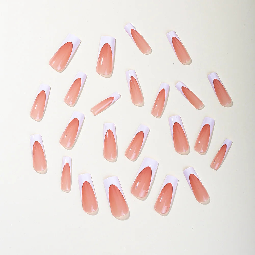 Acrylic Nail Extensions French Tip Customizable Lengths