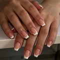 Acrylic Nail Extensions French Tip Easy Application Set of 24