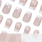 Acrylic Nail Extensions French Tip Easy Application Set of 24