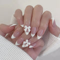 Acrylic Nail Extensions French Tip Pre-Shaped Comfortable Fit