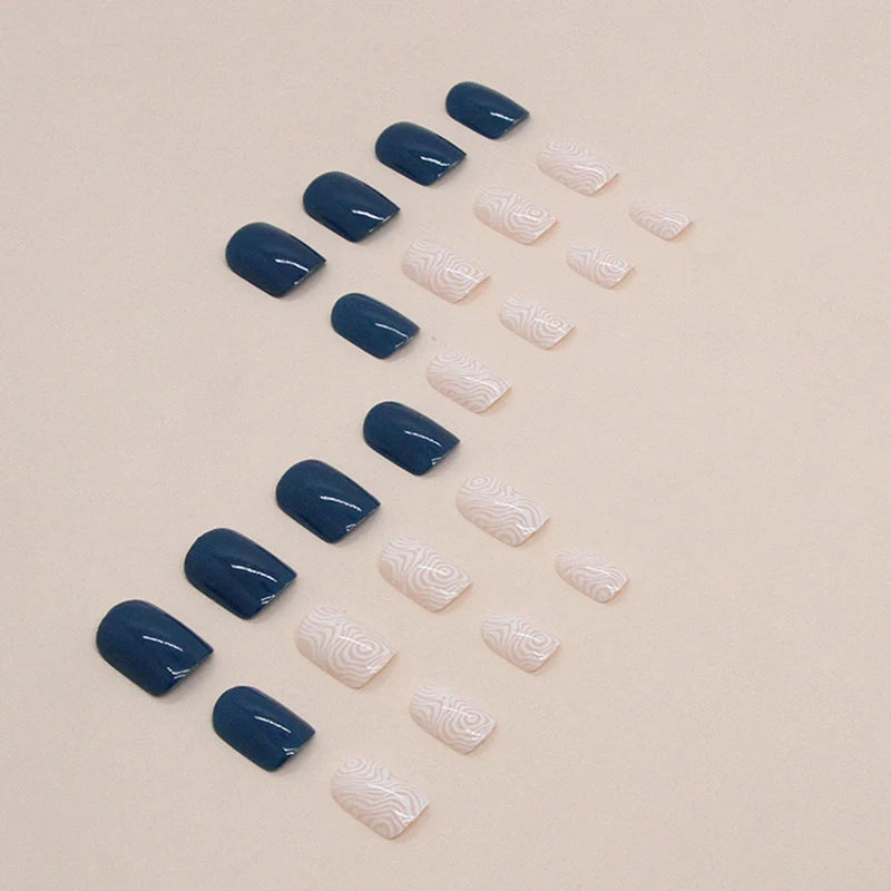 Acrylic Nail Extensions Geometric Textured Comfortable Fit