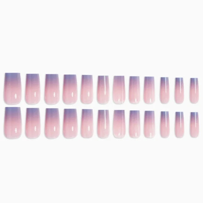 Acrylic Nail Extensions Ombre Gradient Chip-Resistant Square & Stiletto