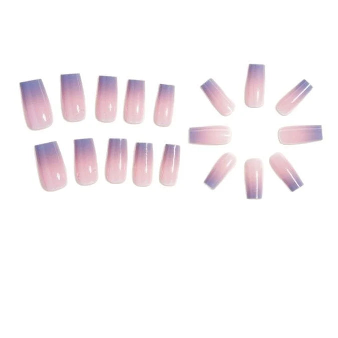 Acrylic Nail Extensions Ombre Gradient Chip-Resistant Square & Stiletto