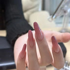 Acrylic Nail Extensions Ombre Gradient Dry Rose Easy Application