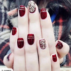 Acrylic Nail Extensions Short Glossy Set of 24