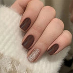Acrylic Nail Extensions Short Glossy Set of 24