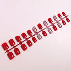 Acrylic Nail Extensions Short Glossy Set of 24