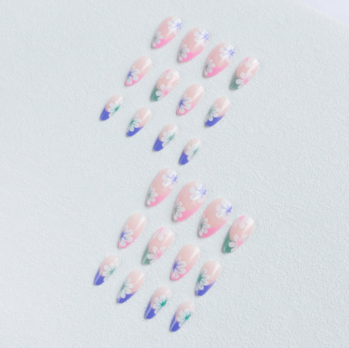 Acrylic Nail Kit Floral Designs Tips & Brushes