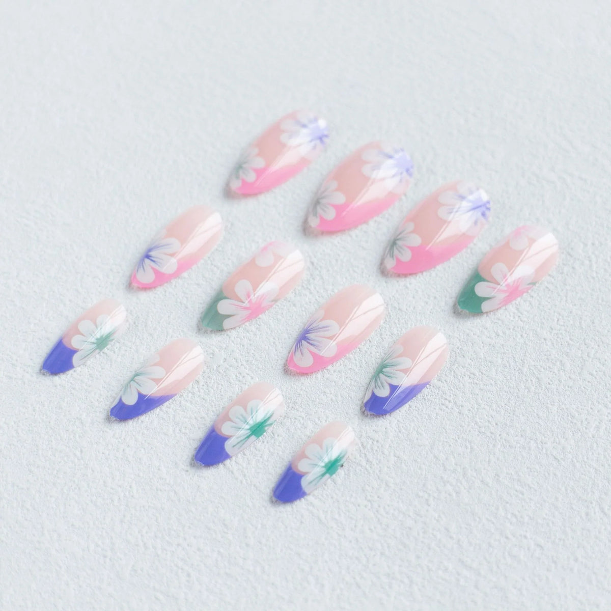 Acrylic Nail Kit Floral Designs Tips & Brushes
