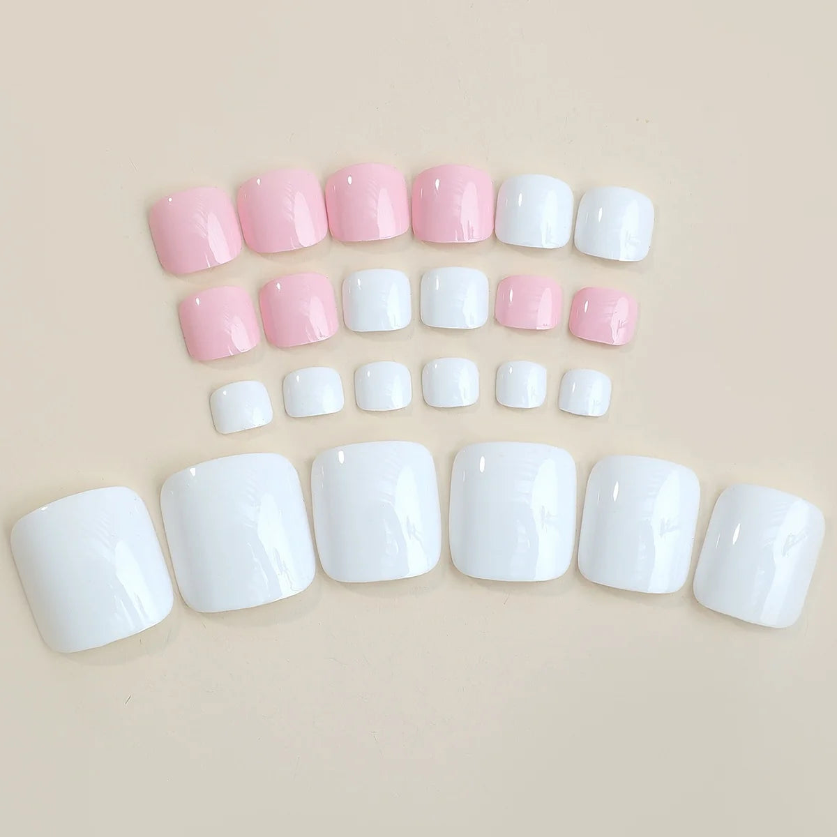 Acrylic Nail Kit White & Pastel Designs