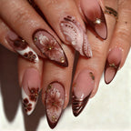 Acrylic Nail Set 3D Floral Easy-Apply