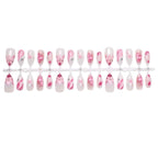 Acrylic Nail Set 3D Floral & Glitter 24-Piece