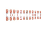 Acrylic Nail Set 3D Flowers & Glitter