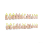 Acrylic Nail Set 3D Shell & Gem Design