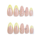 Acrylic Nail Set 3D Shell & Gem Design