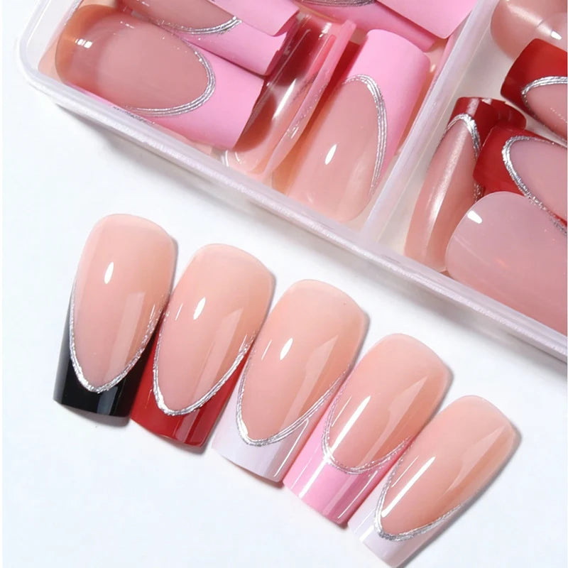 Acrylic Nail Set 96-Piece Includes Glue & File