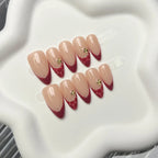 Acrylic Nail Set Almond Shape Adhesive Included