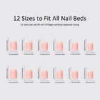 Acrylic Nail Set Black Gloss & Sparkle Easy Application