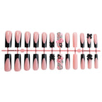 Acrylic Nail Set Black-Pink Designs Storage Box