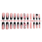 Acrylic Nail Set Black-Pink Designs Storage Box
