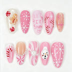 Acrylic Nail Set Christmas Designs & Easy Application