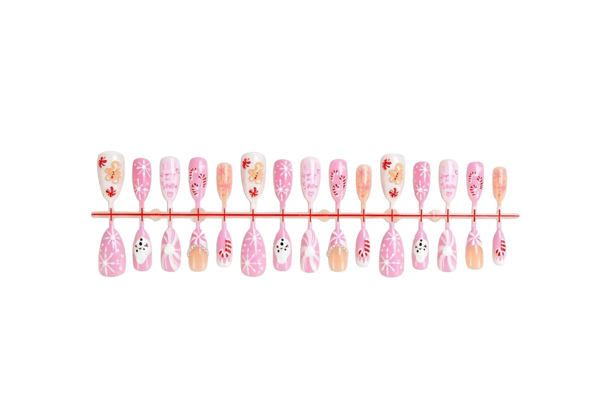 Acrylic Nail Set Christmas Designs & Easy Application