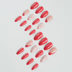 Acrylic Nail Set Floral Design Long-Lasting