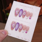 Acrylic Nail Set Floral Design Set of 24