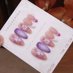 Acrylic Nail Set Floral Design Set of 24