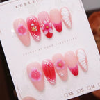 Acrylic Nail Set Floral Design Set of 24