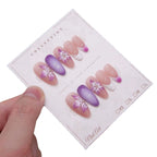 Acrylic Nail Set Floral Design Set of 24