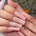 Acrylic Nail Set Floral Designs 24-Piece Salon-Quality