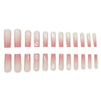 Acrylic Nail Set Floral Designs 24-Piece Salon-Quality