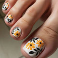 Acrylic Nail Set Floral Designs Easy Application