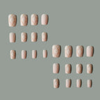Acrylic Nail Set Floral Press-On Long-Lasting
