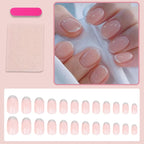 Acrylic Nail Set French Tip & Glitter Kit