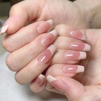 Acrylic Nail Set French Tip Glue-On Multiple Sizes
