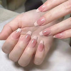 Acrylic Nail Set French Tip Glue-On Multiple Sizes