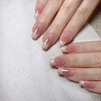 Acrylic Nail Set French Tip Glue-On Multiple Sizes