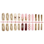 Acrylic Nail Set Glamorous Accents Adhesive Tabs
