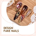 Acrylic Nail Set Glamorous Designs & Easy Application