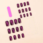 Acrylic Nail Set Glossy Ombre Long Lasting